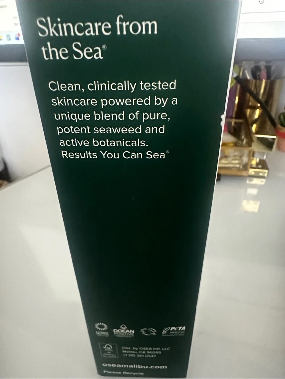 Sea Body Wash in White with Orange Accent